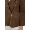 Giubbino The Jackie Gaia in Suede Marrone